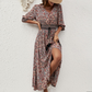 💃 Bohemian Print V-Neck Rochii pentru femei