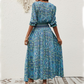 💃 Bohemian Print V-Neck Rochii pentru femei