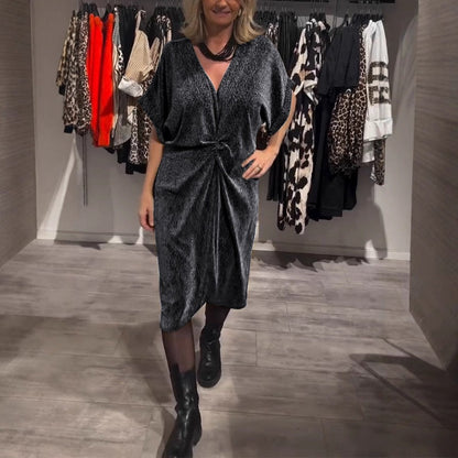 ✨V-neck moda vrac rochie