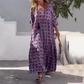 Rochie tipărită casual lejeră pentru femei