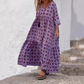 Rochie tipărită casual lejeră pentru femei