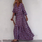 Rochie tipărită casual lejeră pentru femei