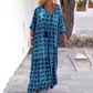 Rochie tipărită casual lejeră pentru femei