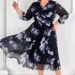 🌺Rochie elegantă din șifon imprimat