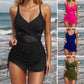 🩱Costum de baie sexy în plasă de culoare solidă