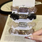 4PCS Elegant Rhinestone Elastic Hairband