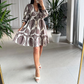 💞Rochie elegantă cu imprimare boemă și decolteu în V