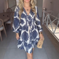 💞Rochie elegantă cu imprimare boemă și decolteu în V