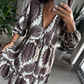 💞Rochie elegantă cu imprimare boemă și decolteu în V