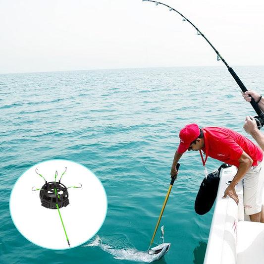 🎣Cârlig de pescuit cu coș plutitor pentru momeală, cu unghi de 360°