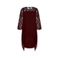 Rochie casual asimetrică cu decupaje pentru femei