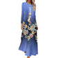 💝Rochie elegantă imprimată cu mânecă lungă